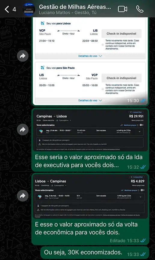 Executiva para Lisboa
