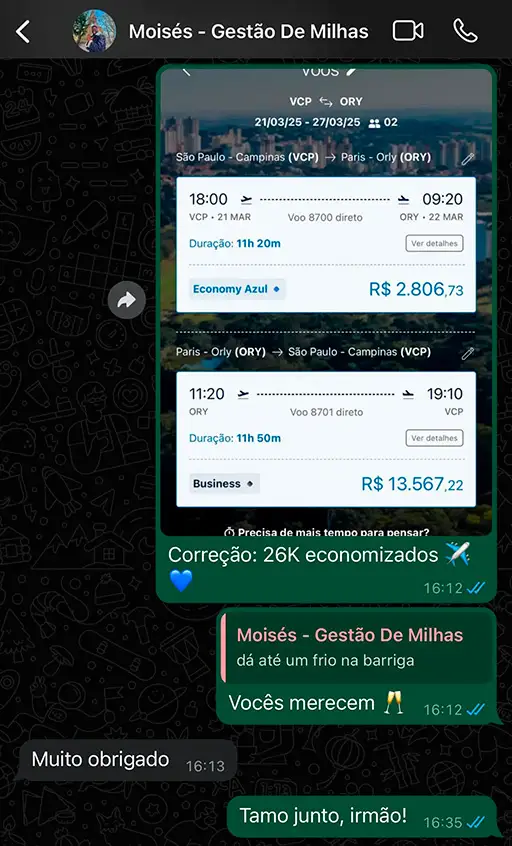 Executiva para Paris